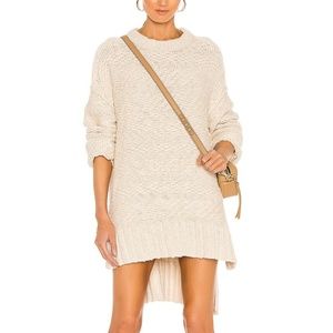 Free People Cream Crew Neck Sweater